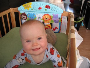 zespół Downa - Down syndrome - niemowlak - baby - 7 miesięcy - 7 months