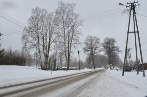 Znów zimowa droga do Skarszew...