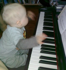 Gram na pianinie ;)